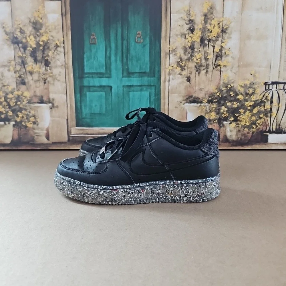 Nike Air Force 1‎ KSA GS Black Recycled Retro DB2813-001 Youth Size 5y